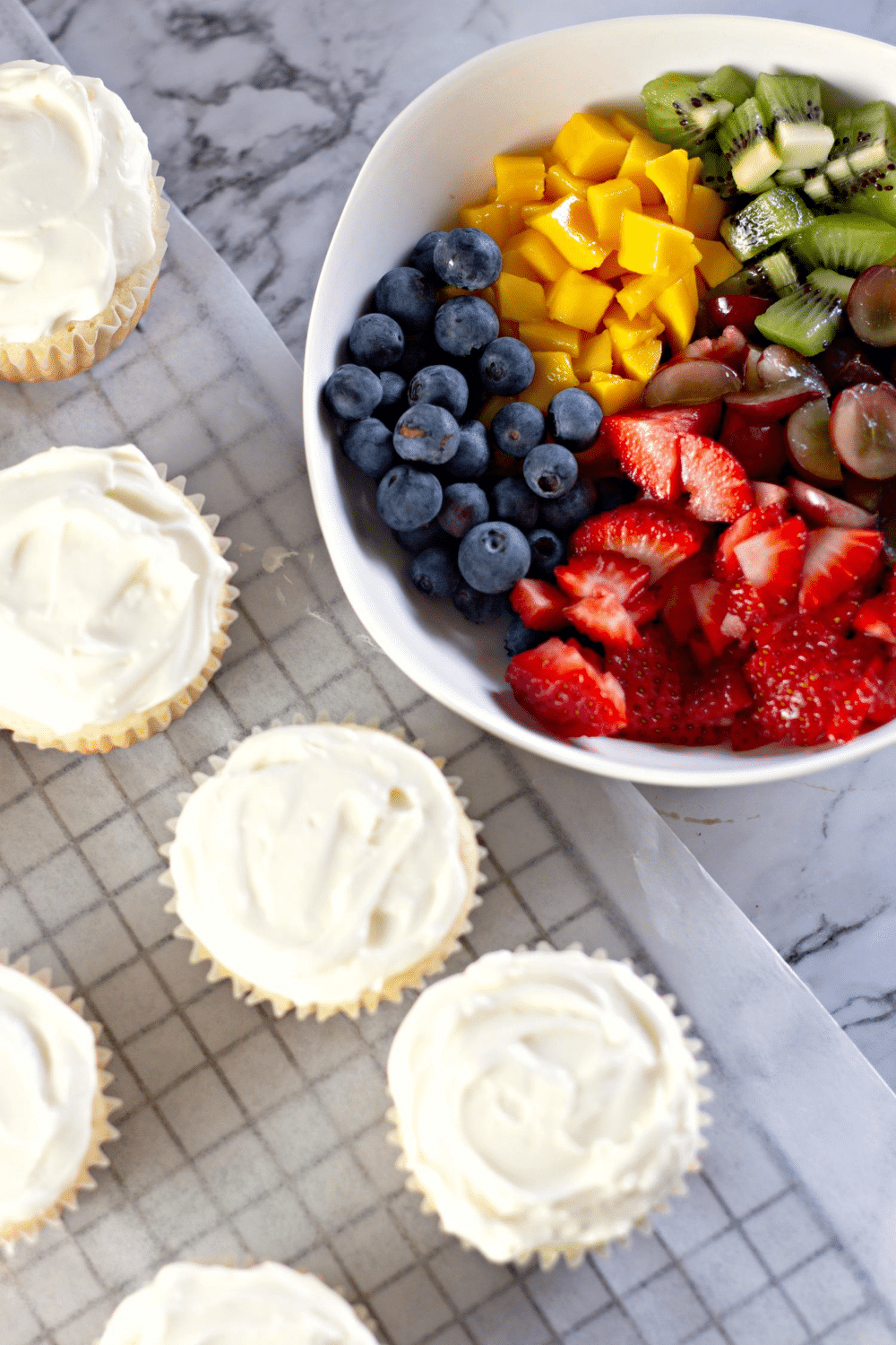 Fruit Topped Cupcakes