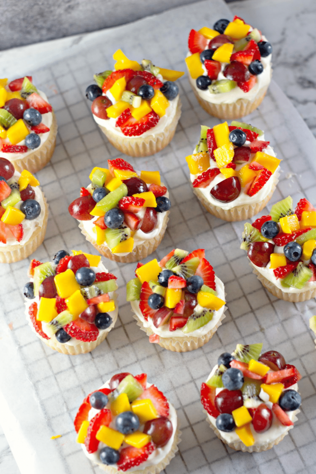 Fruit Topped Cupcakes