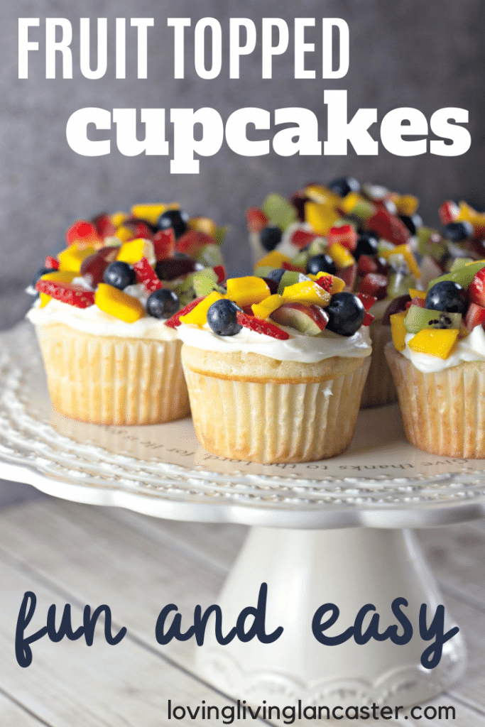 fruit topped cupcakes