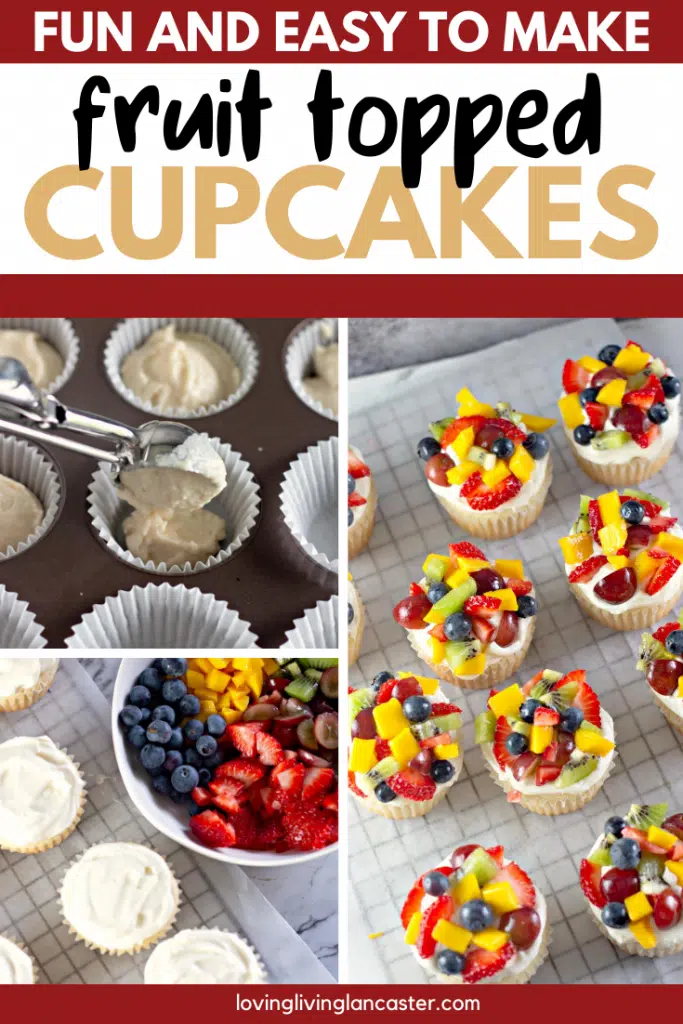 making fruit topped cupcakes