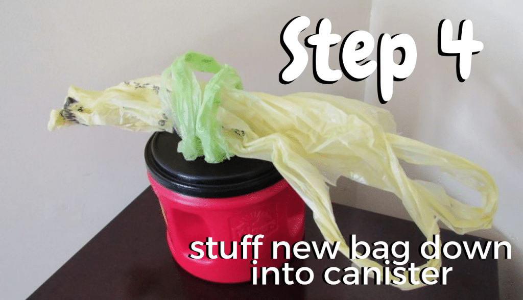 4 Step DIY Coffee Can Plastic Bag Holder 9 step 4