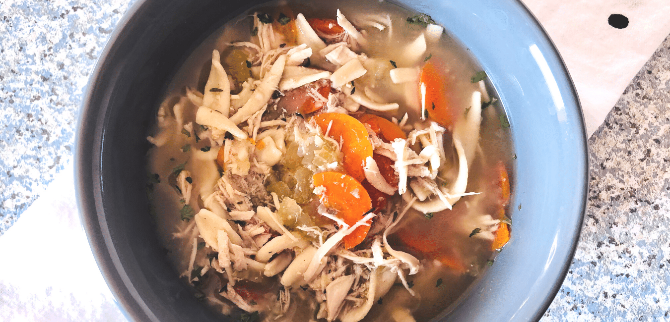 Slow Cooker Chicken Noodle Soup Hero Images