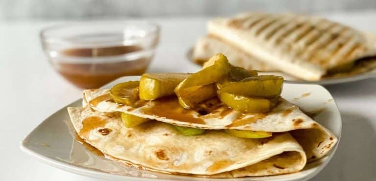 Caramel Apple Tortilla Wrap Recipe Feature Image
