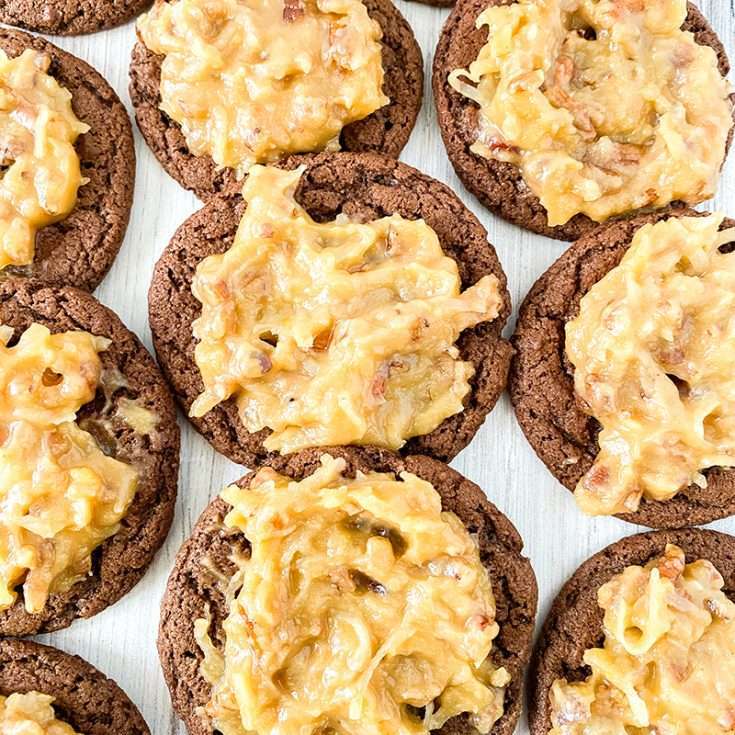 German Chocolate Cookies 13 German Chocolate Cookies