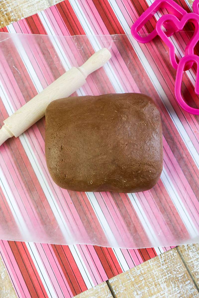Prepping the edible chocolate play dough