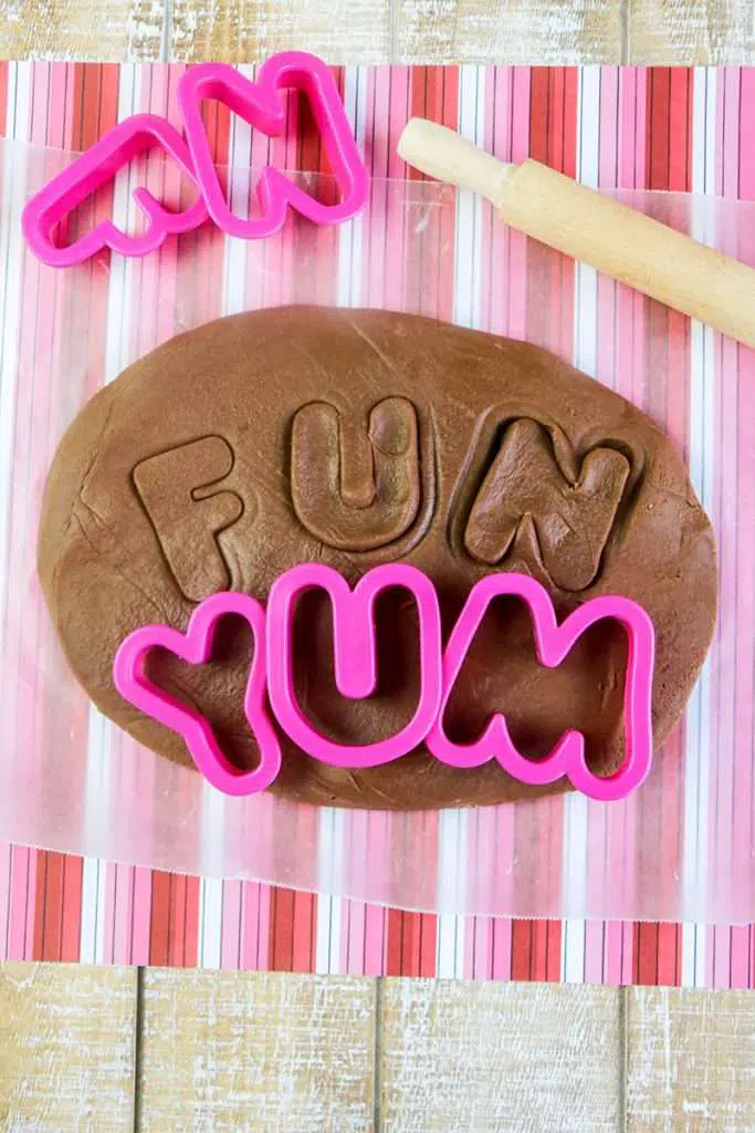 Edible chocolate play dough for kids
