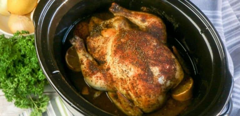 Slow Cooker Whole Chicken Recipe with Gravy