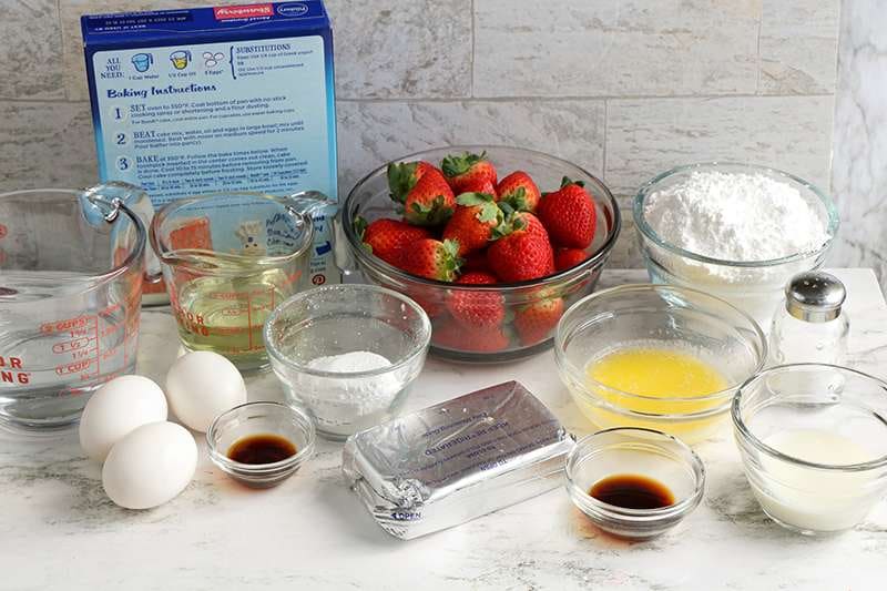 Easy Strawberry Trifle Recipe 3 Collective ingredients for strawberry trifle recipe