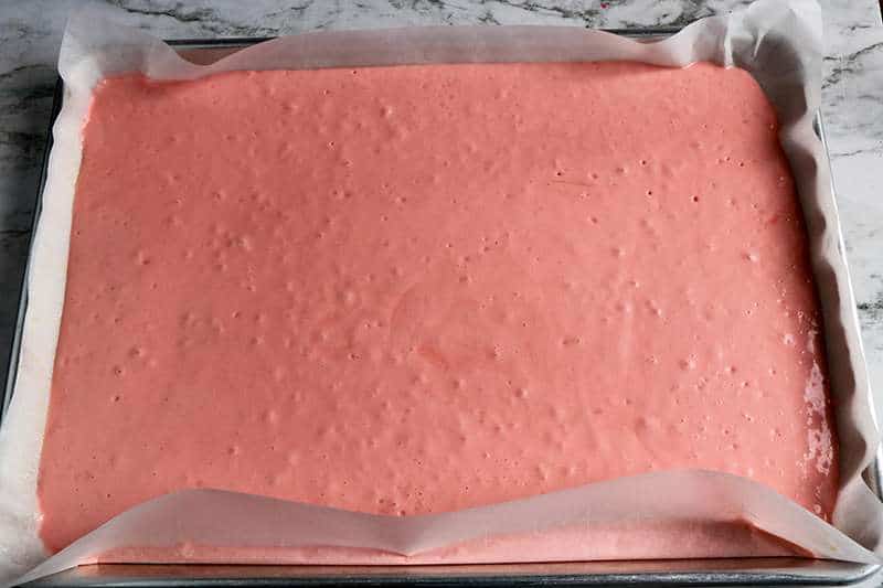Strawberry trifle batter