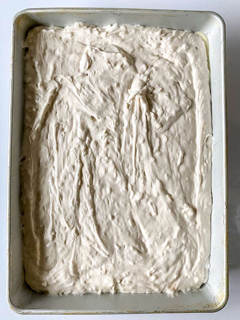 Coconut cake bake batter