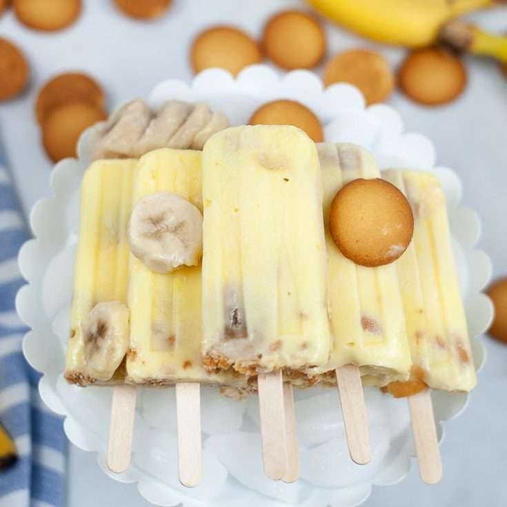Banana Pudding Popsicles 4 Banana Pudding Popsicles SQ