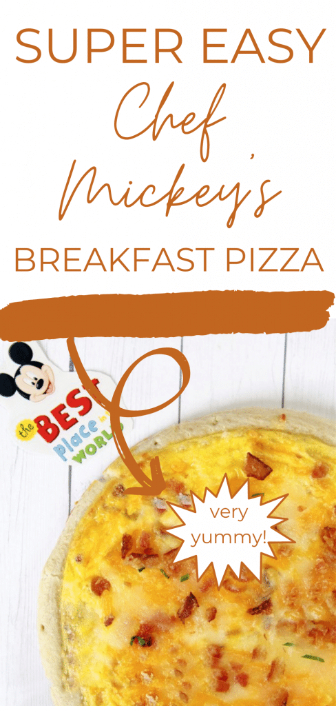 breakfast pizza on white background