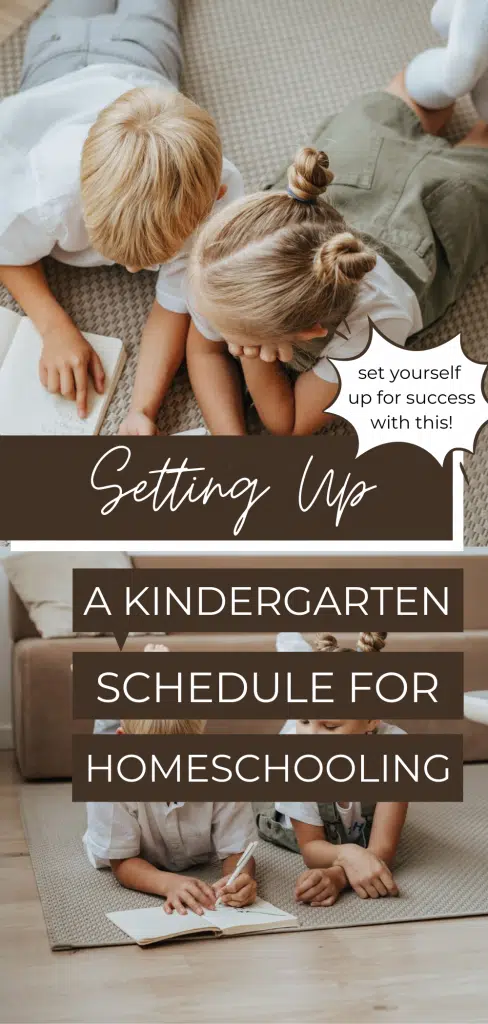 kindergarten schedule 1