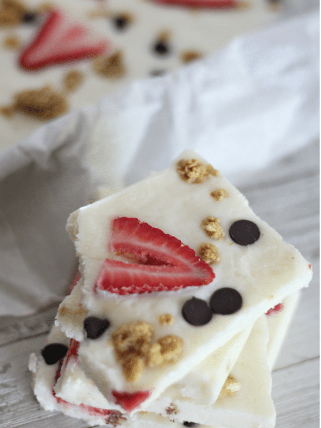 Strawberry Yogurt Bark Story