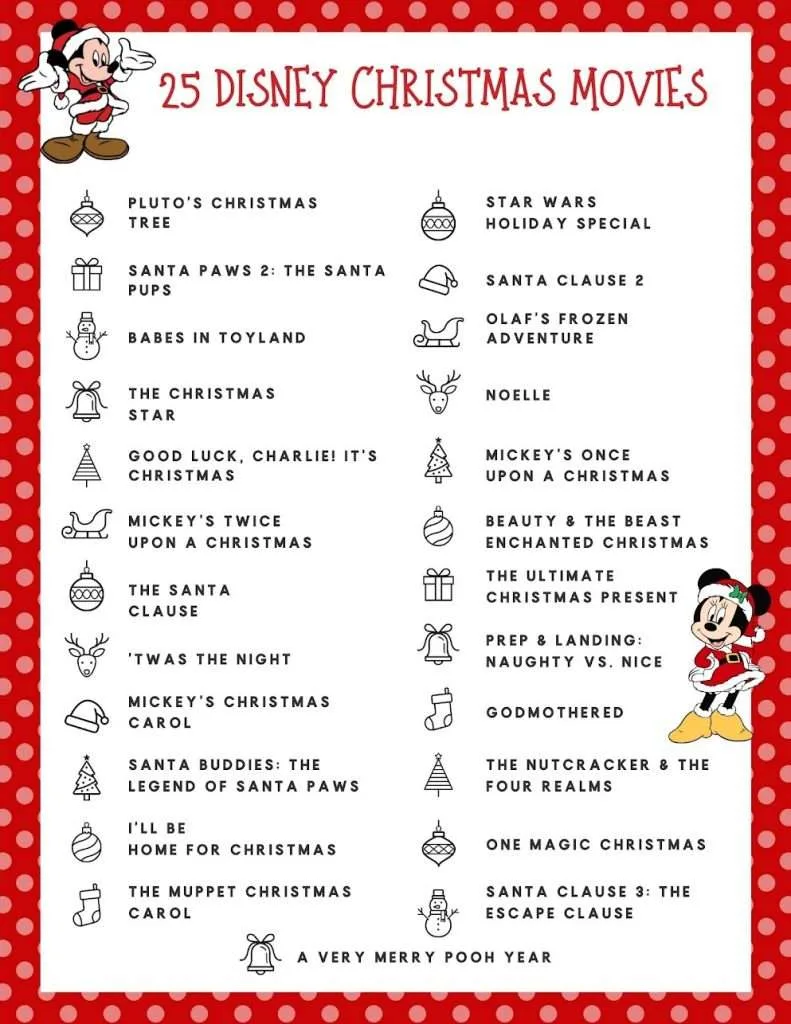 25 disney christmas movies