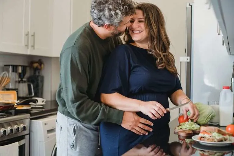 couple cooking together