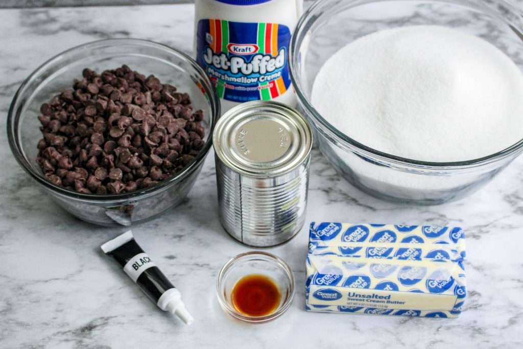 Christmas Fudge 6 ingredients for christmas coal fudge