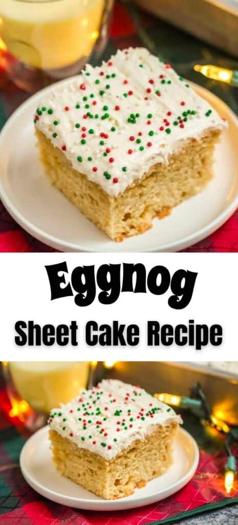 Eggnog Sheet Cake Pin