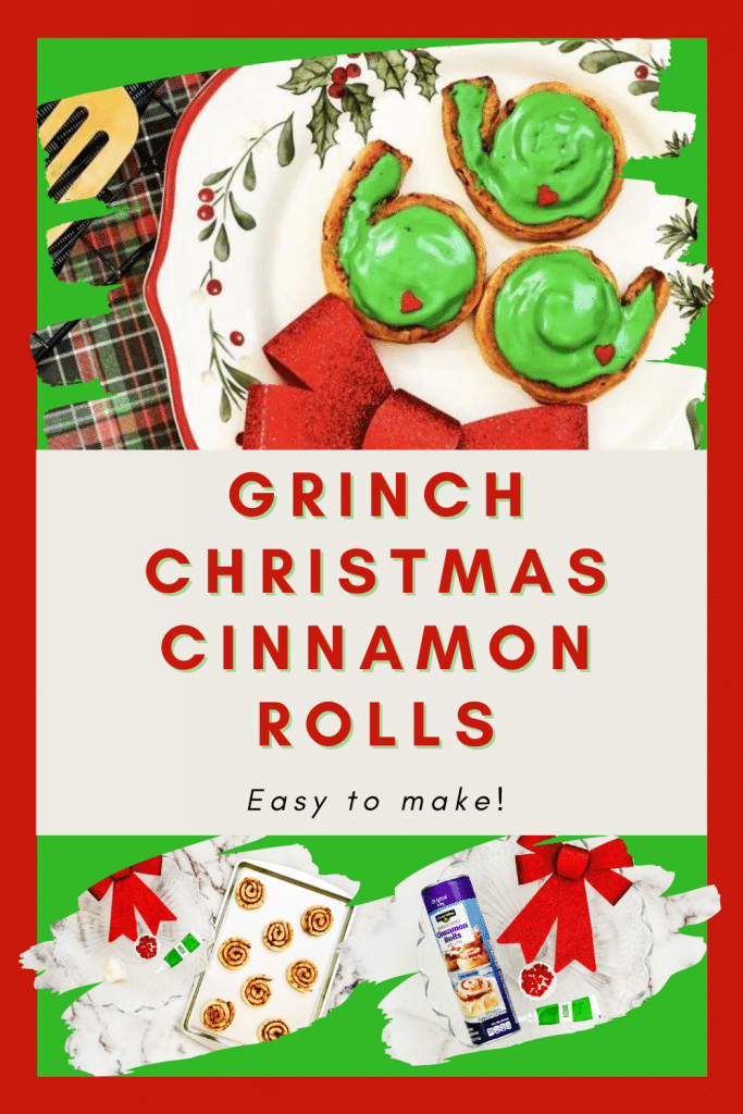 Grinch Christmas Cinnamon Rolls 1