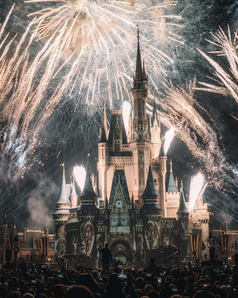 new year's even fireworks at disney world
