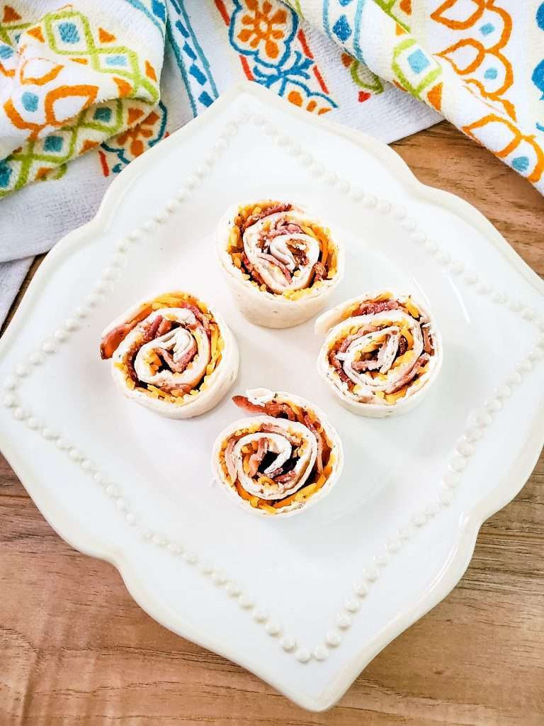 Cream Cheese Bacon & Ranch Pinwheels 10 bacon and ranch cream cheese pinwheels appetizer