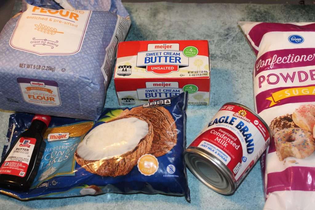 Coconut Snowball Cookies 7 ingredients for coconut snowball cookie