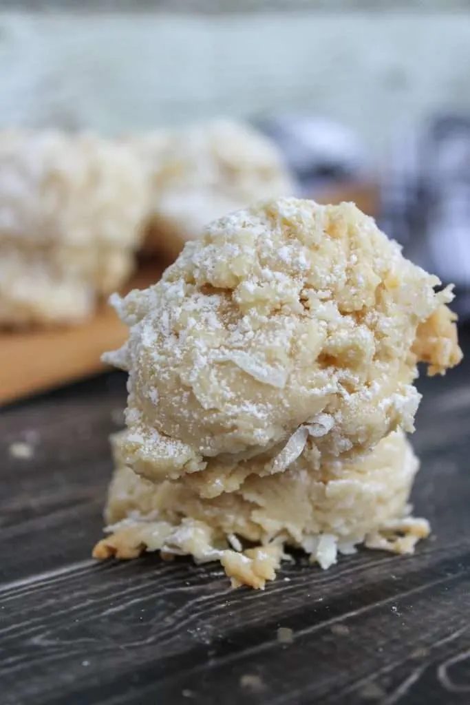 coconut snowball cookie