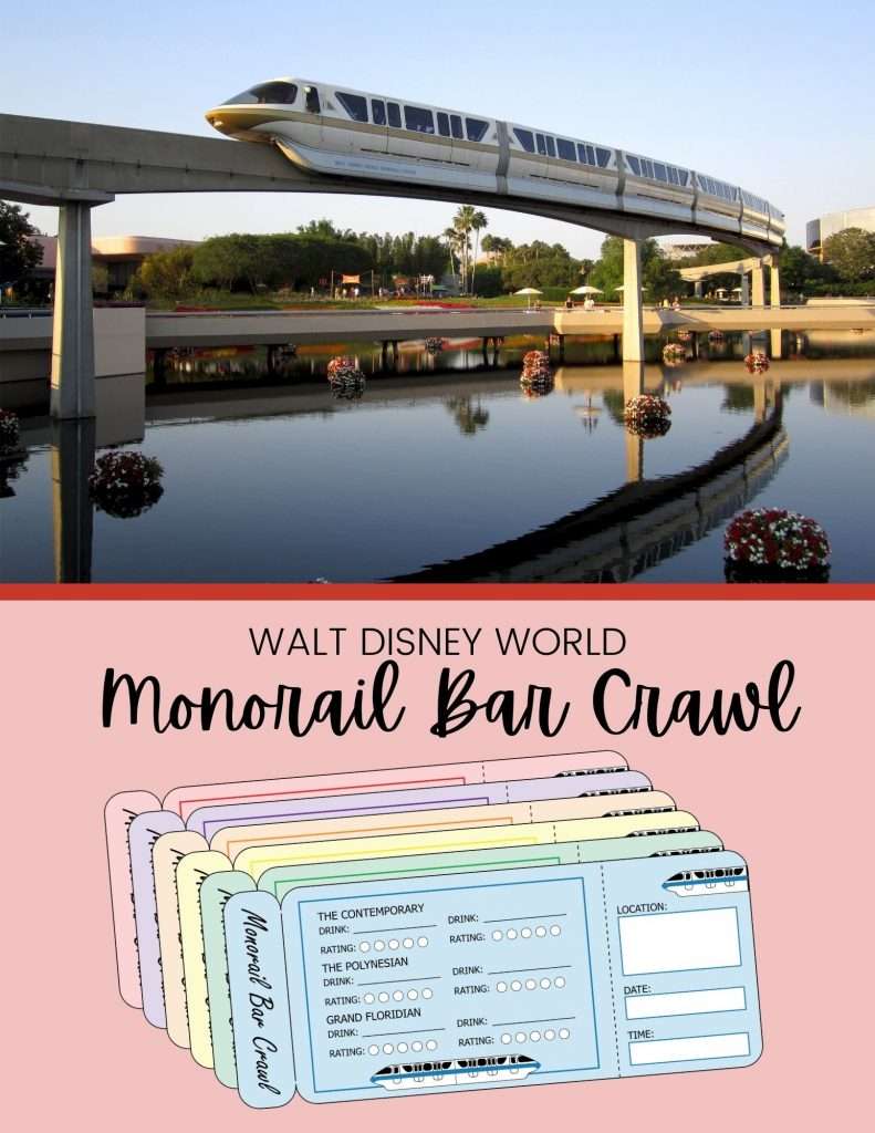 Disney Monorail Bar Crawl 5 walt disney world monorail bar crawl