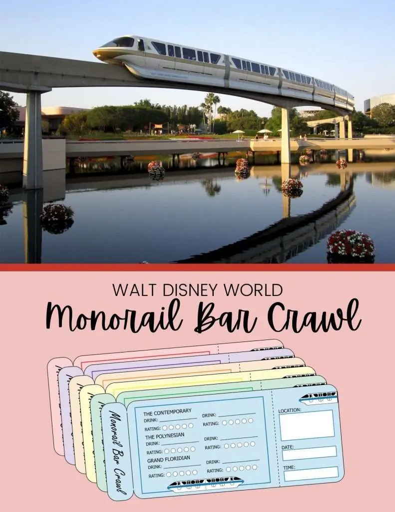 disney world monorail bar crawl