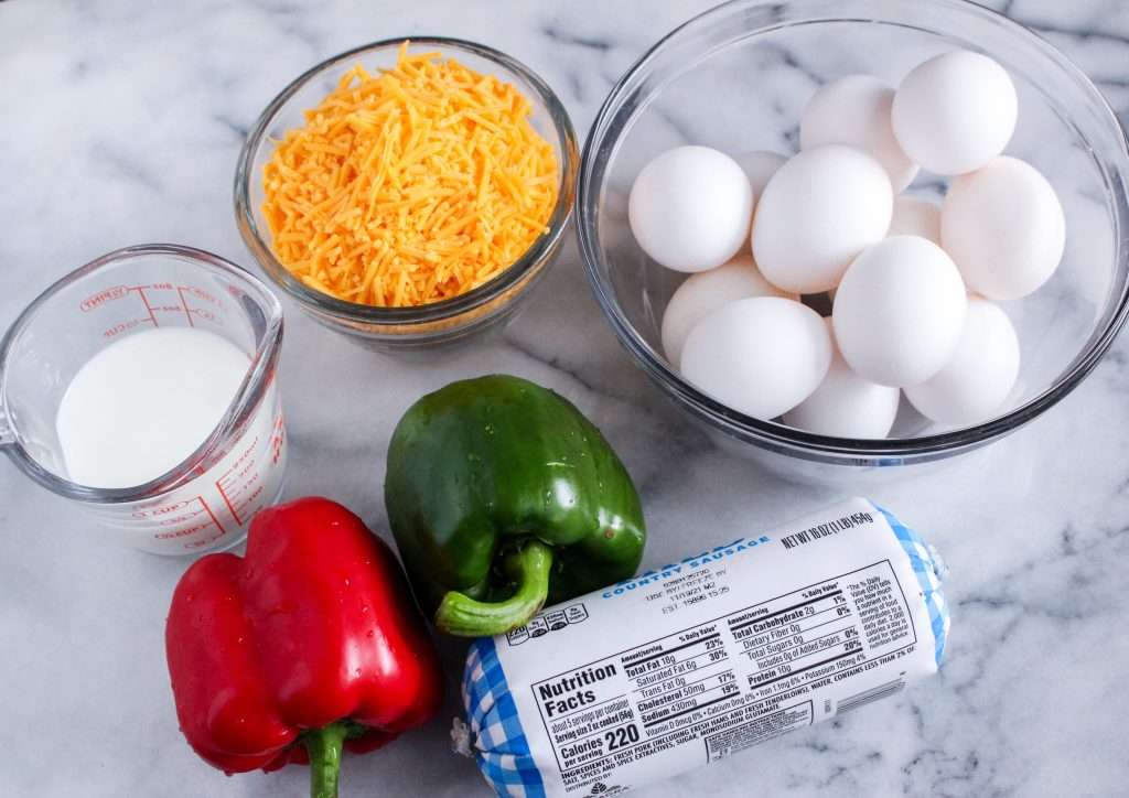Christmas Breakfast Casserole 6 ingredients for christmas breakfast casserole