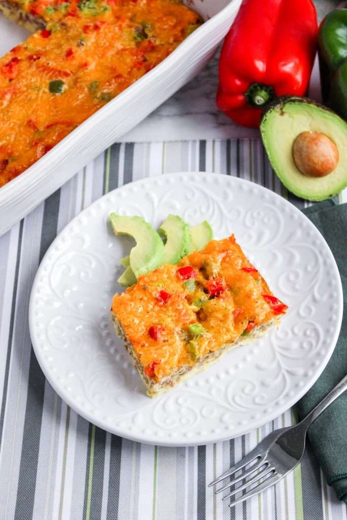 Christmas Breakfast Casserole 5 christmas breakfast casserole with slices of avocado