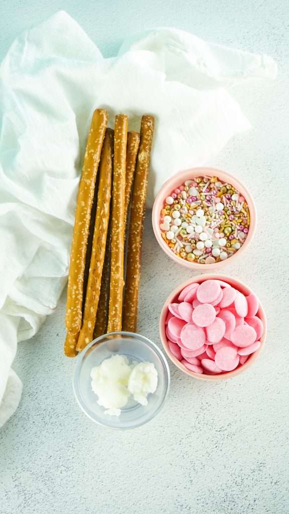 Valentine's Day Chocolate Covered Pretzels 6 ingredients for valentine's day chocolate covered pretzels