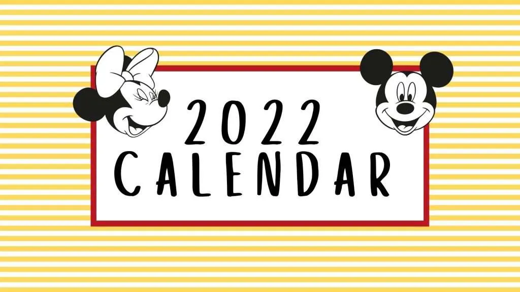 2022 disney wall calendar