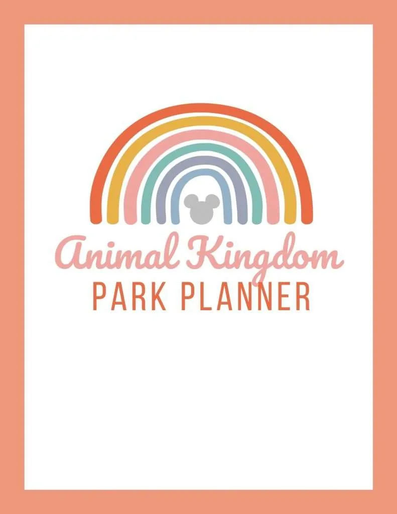 animal kingdom park planner cover image