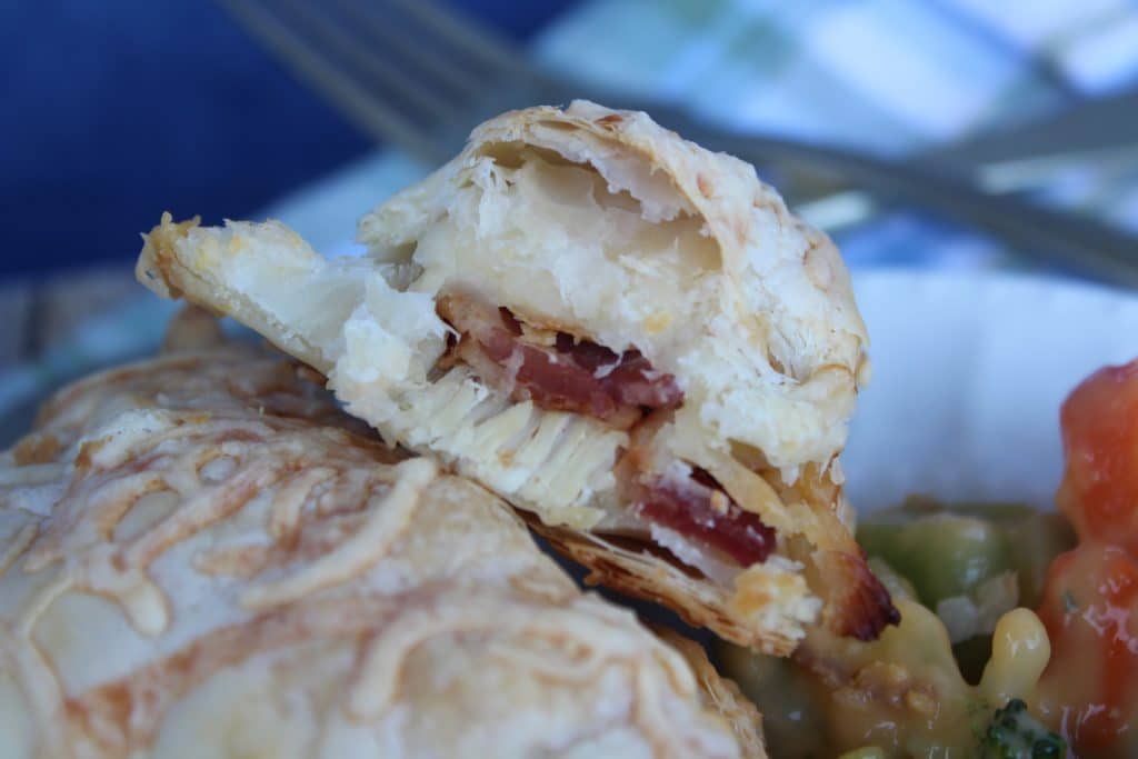 center of chicken turnover puff pastry 