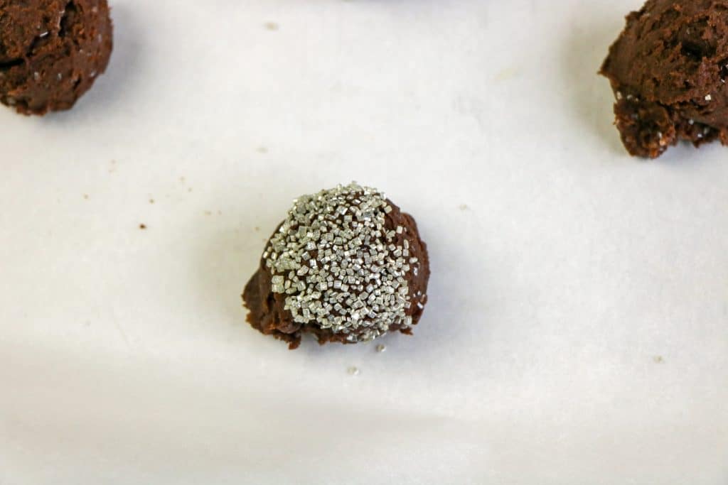 Star Wars Galaxy Cookies 8 rolling your cookie dough ball in sugar