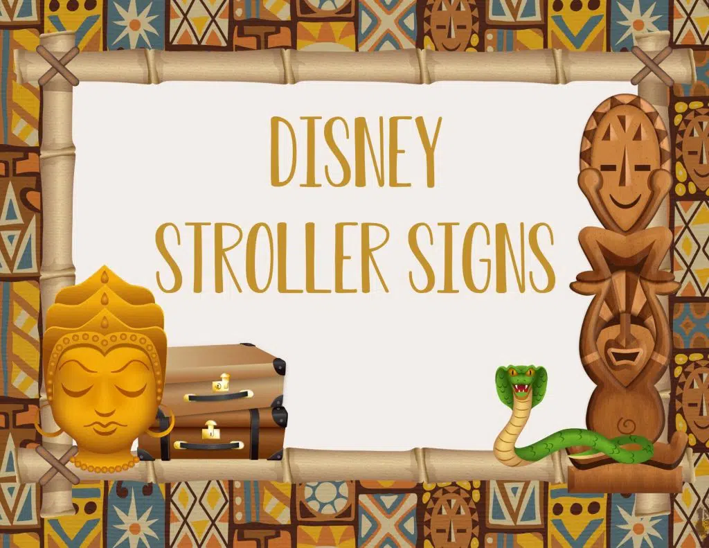 printable disney stroller signs