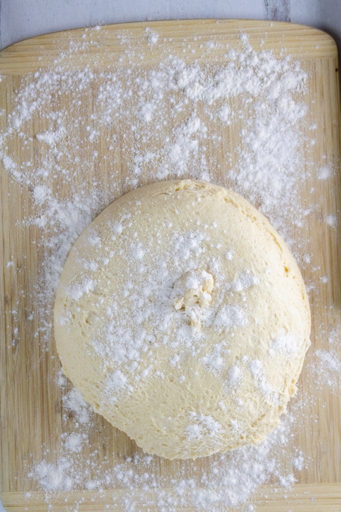Delicious Apple Pie Cinnamon Rolls Recipe 10 floured apple pie cinnamon roll on cutting board