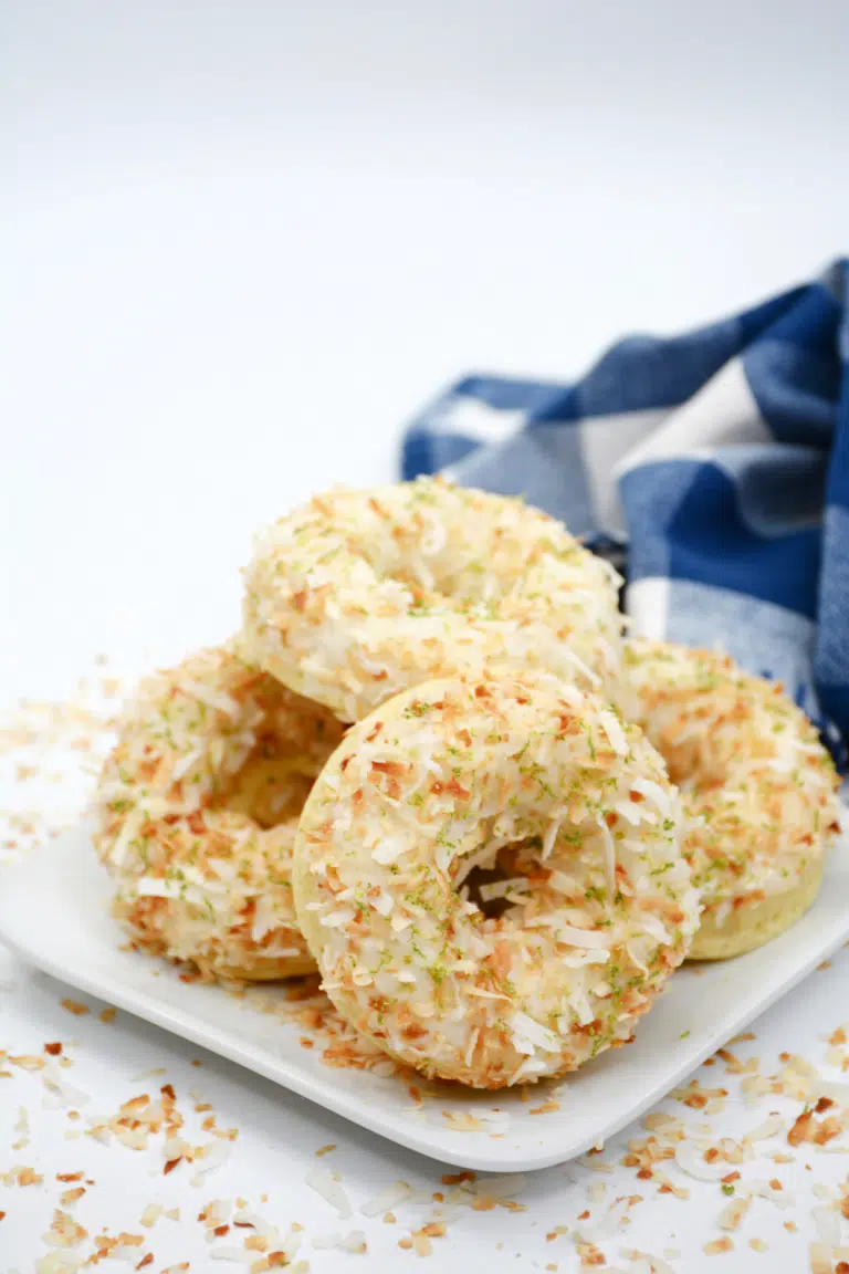 Baked Key Lime Coconut Donuts with Coconut Rum Glaze 17 Baked Key Lime Coconut Donuts with Coconut Rum Glaze