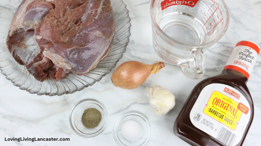 Super Easy Instant Pot Pulled Venison Sandwich 6 pulled venison sandwich ingredients 1