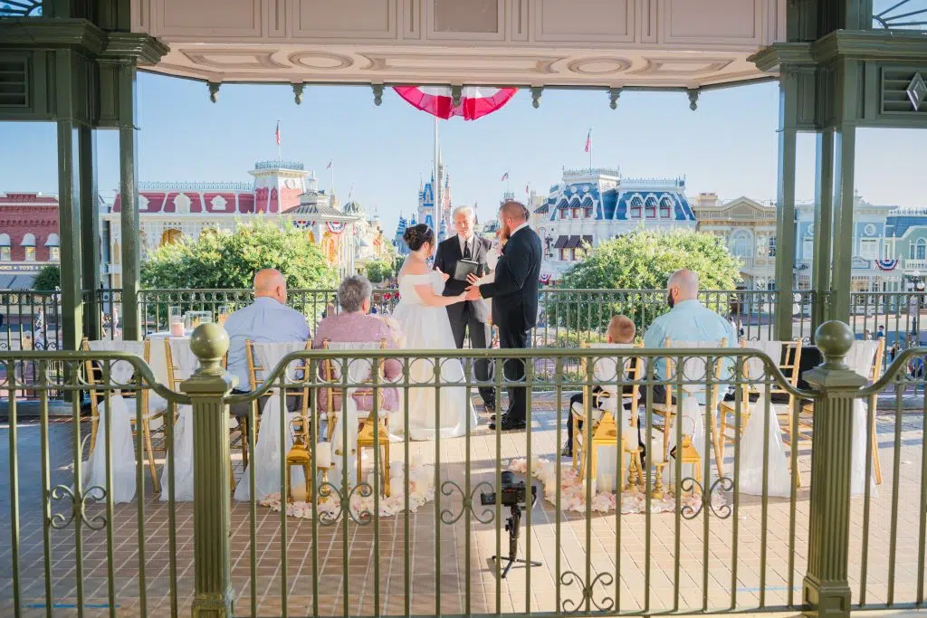 Magic Kingdom Disney World Train Station wedding 