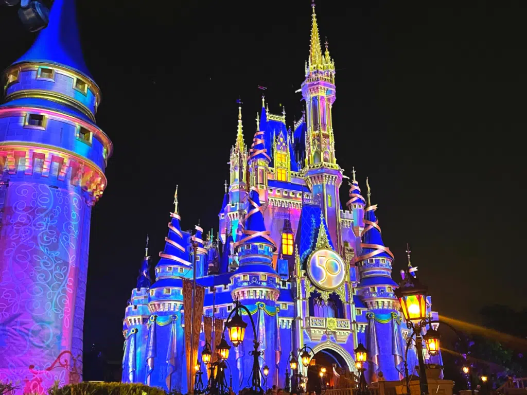 Disney World Castle for 50th anniversary 