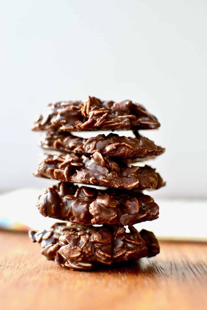 50 Easy Christmas Cookie Recipes with 7 Ingredients or Less 10 stack of no bake chocolate cookies