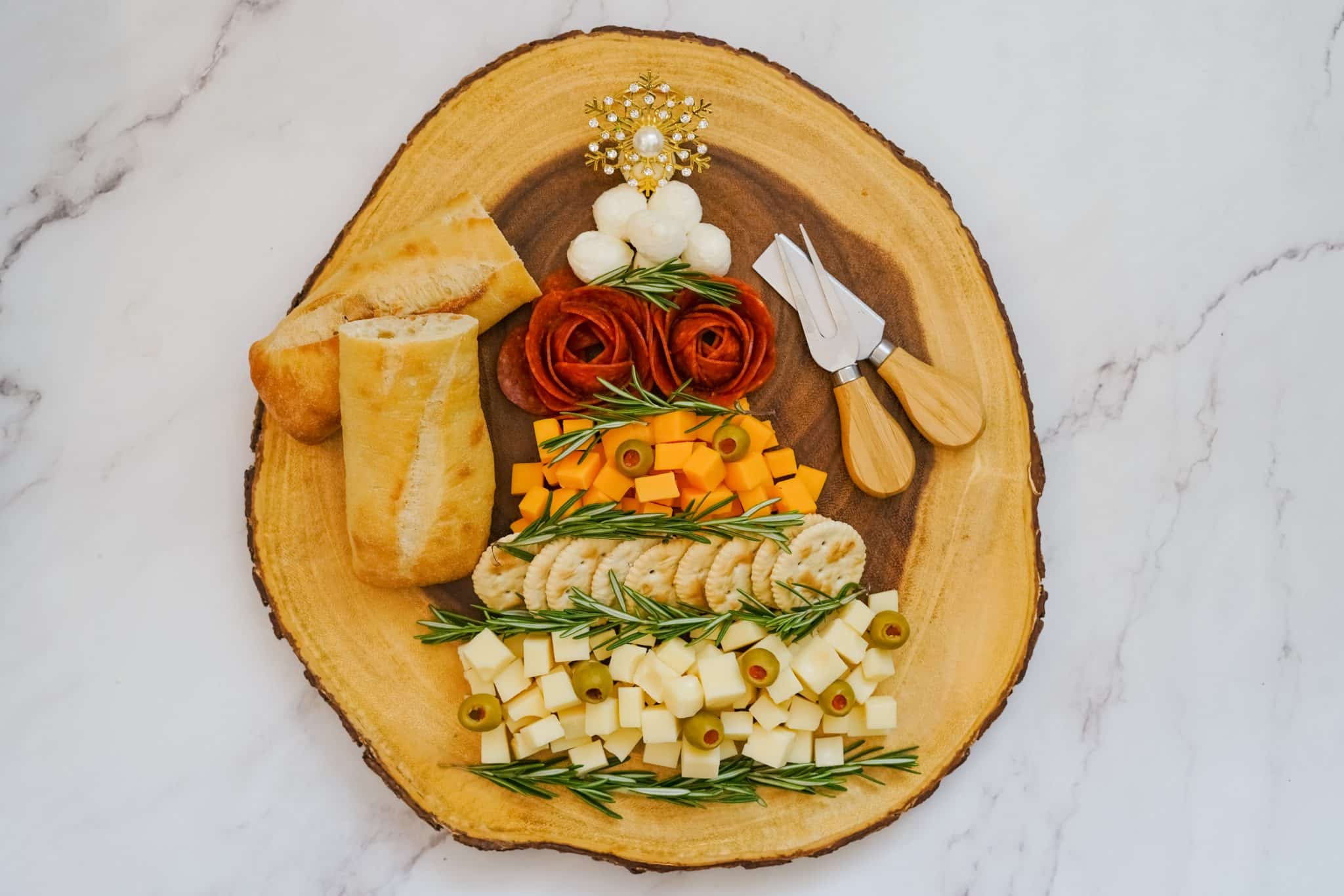 Easy Christmas Tree Charcuterie Board