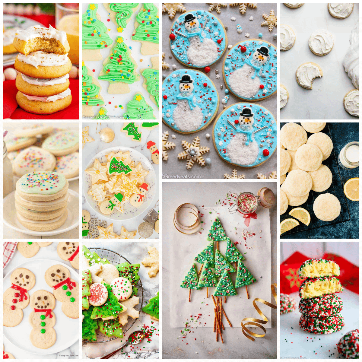 old fashioned christmas sugar cookie recipes cut out with icing