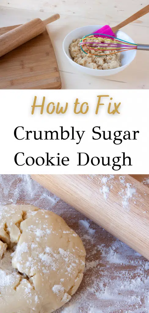 How to fix crumbly sugar cookie dough pin