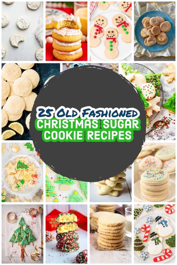 old fashioned christmas sugar cookie recipes cut out with icing