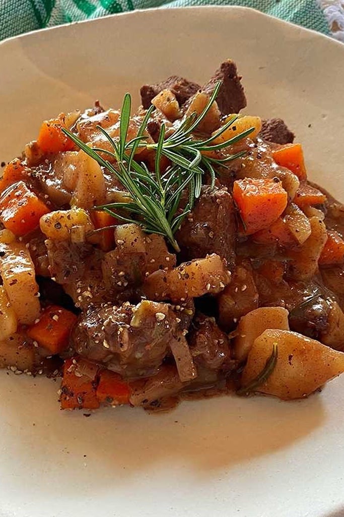 25 Venison Recipes You Will Love 3 while bowl full of instant pot venison stew