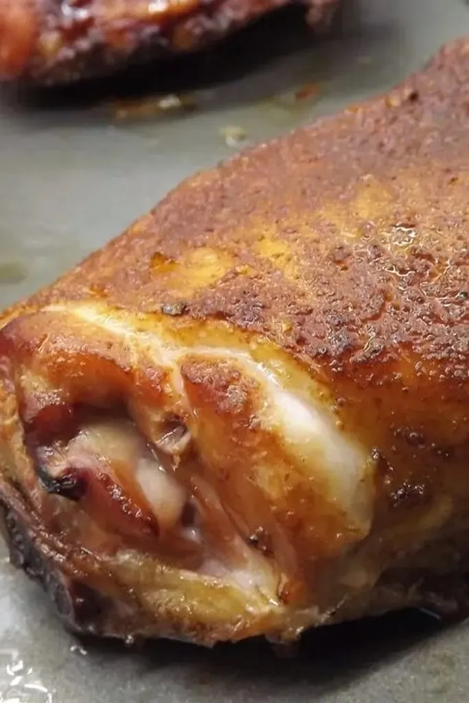 close up of boneless skinless chicken thigh