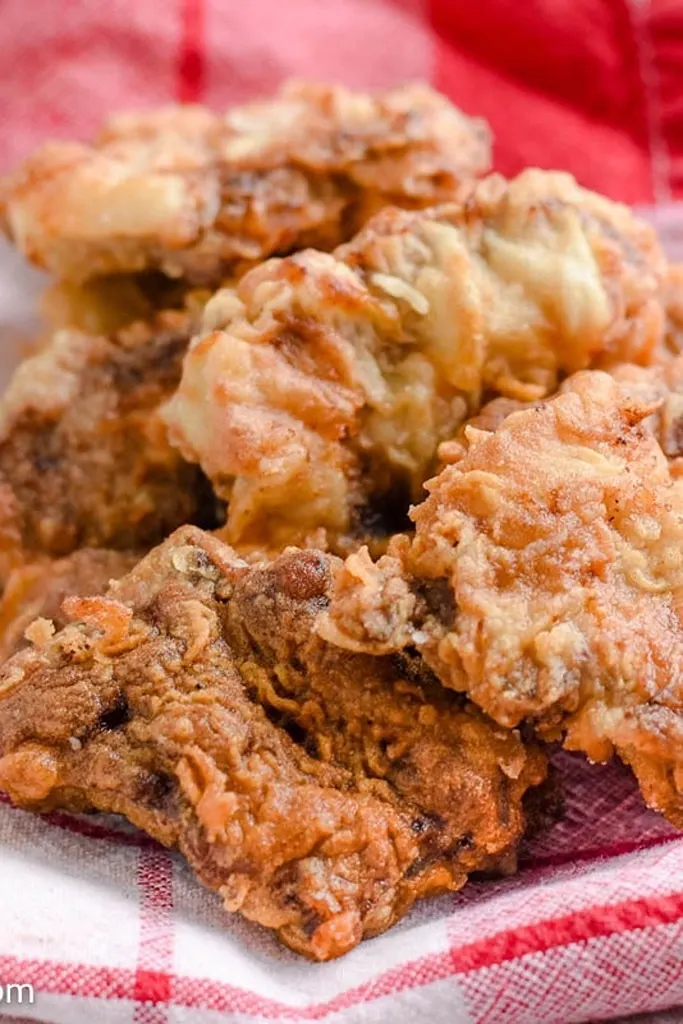 close up of fried venison backstrap 